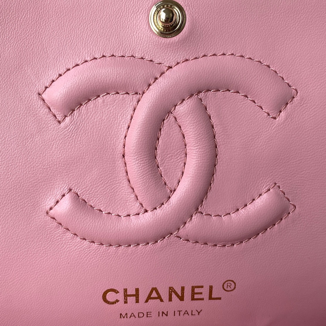 Ch**el Flap Bag 25cm Pink