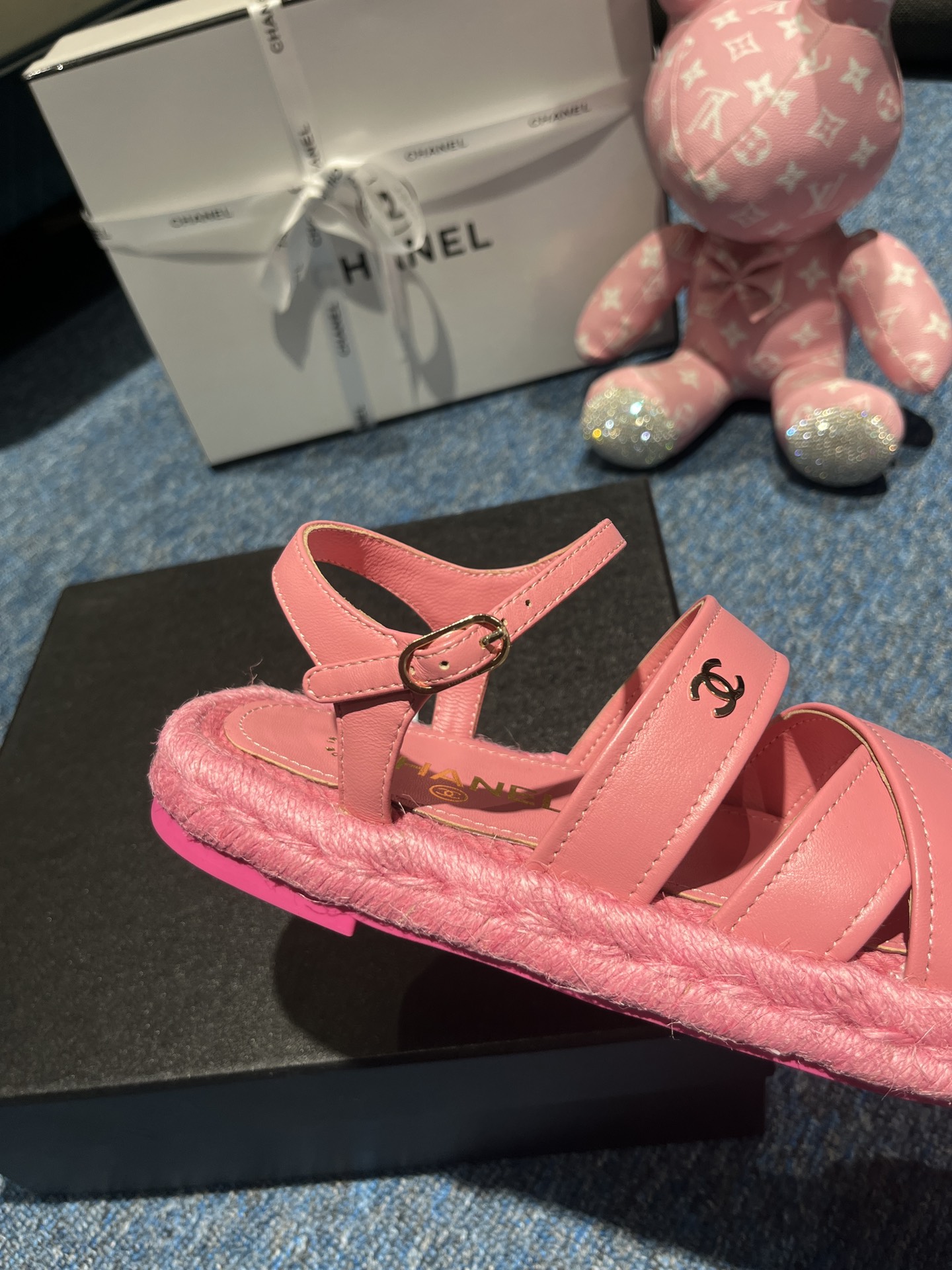 Ch**el Sandals Pink 01