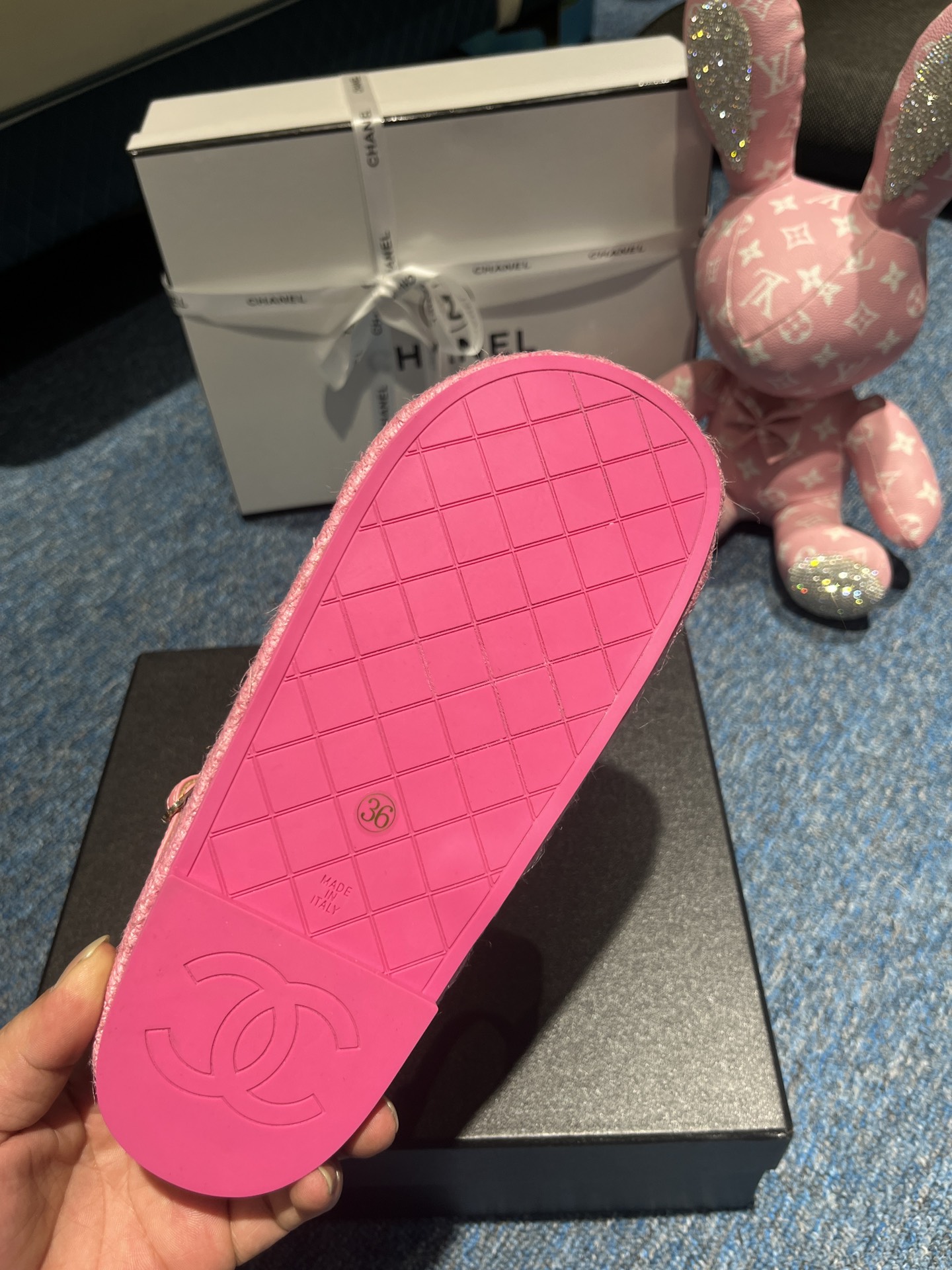 Ch**el Sandals Pink 01