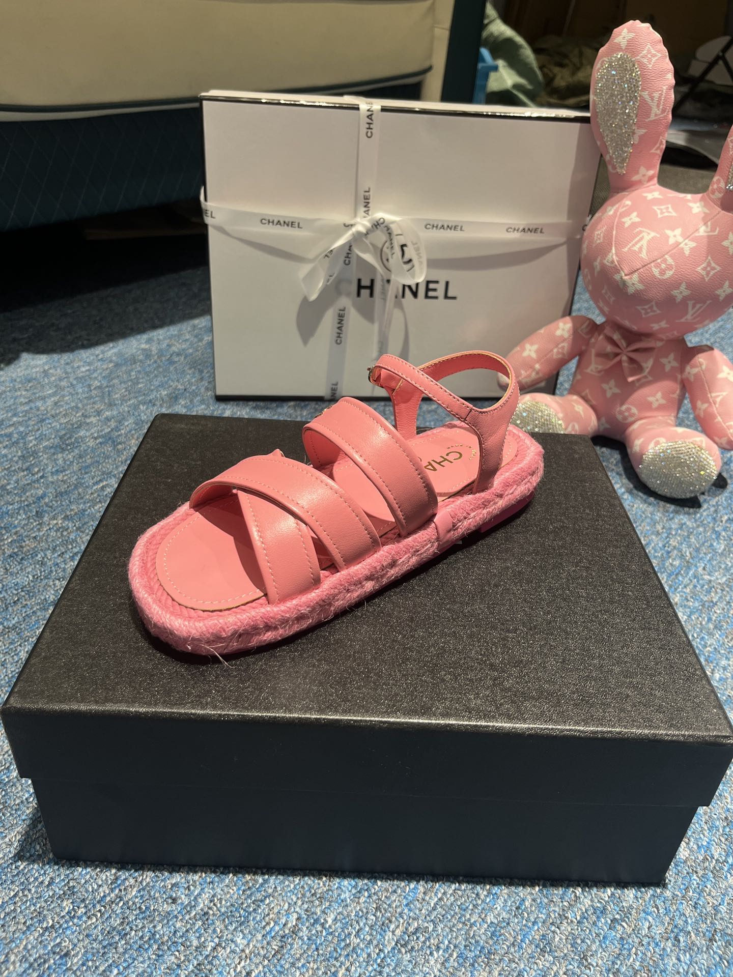 Ch**el Sandals Pink 01