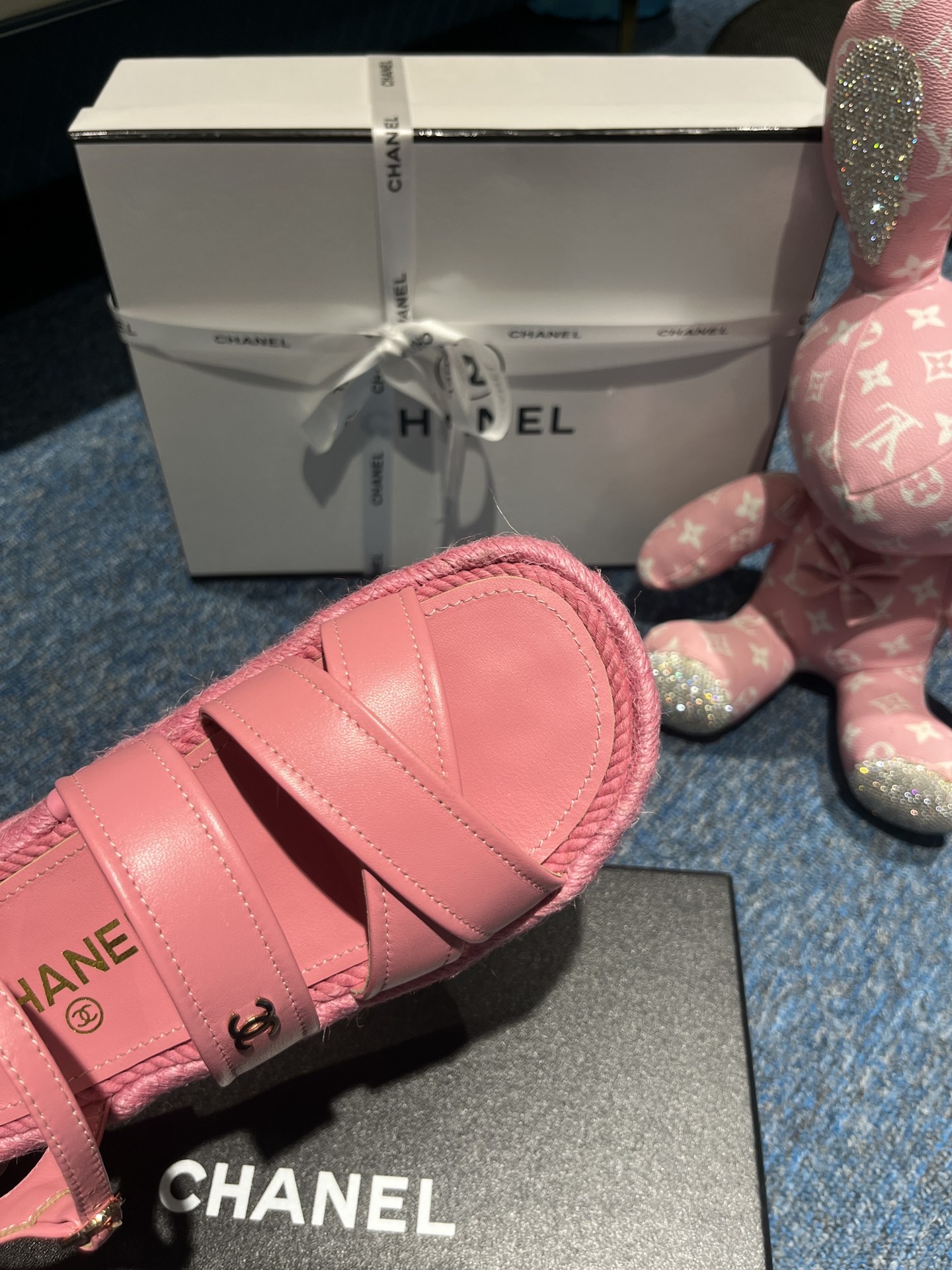 Ch**el Sandals Pink 01