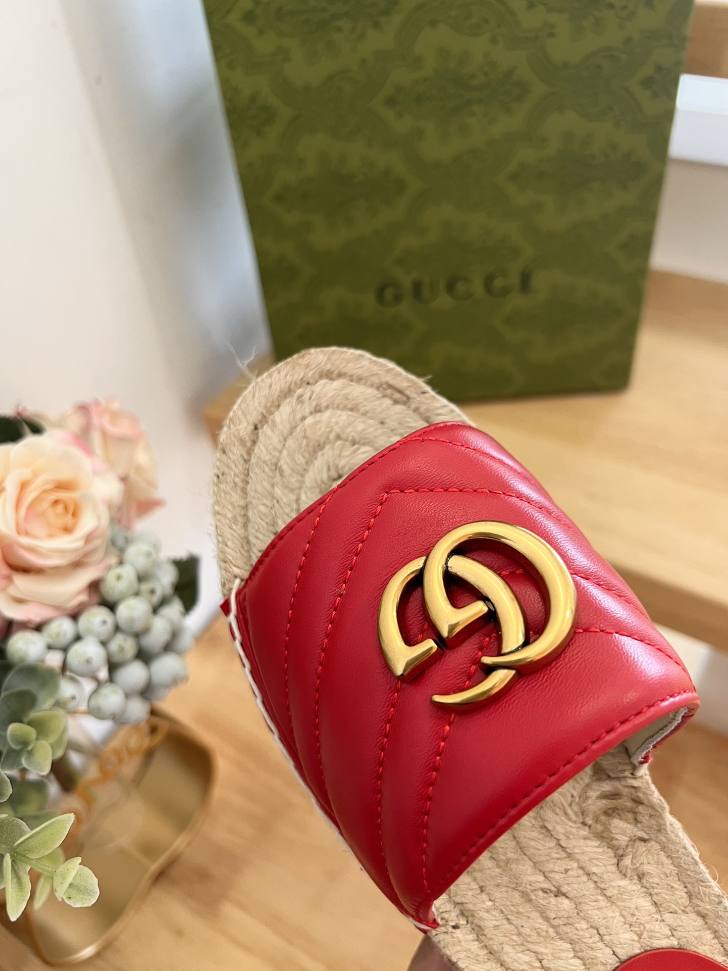 Gvc*1 Espadrille Slippers Red