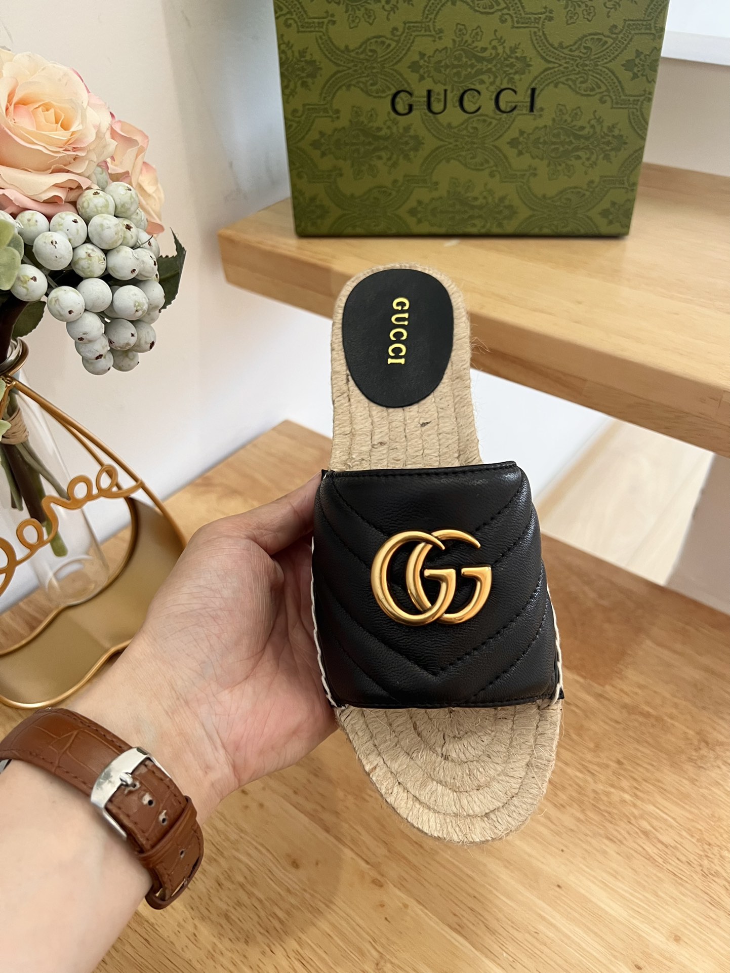 Gvc*1 Espadrille Slippers Black