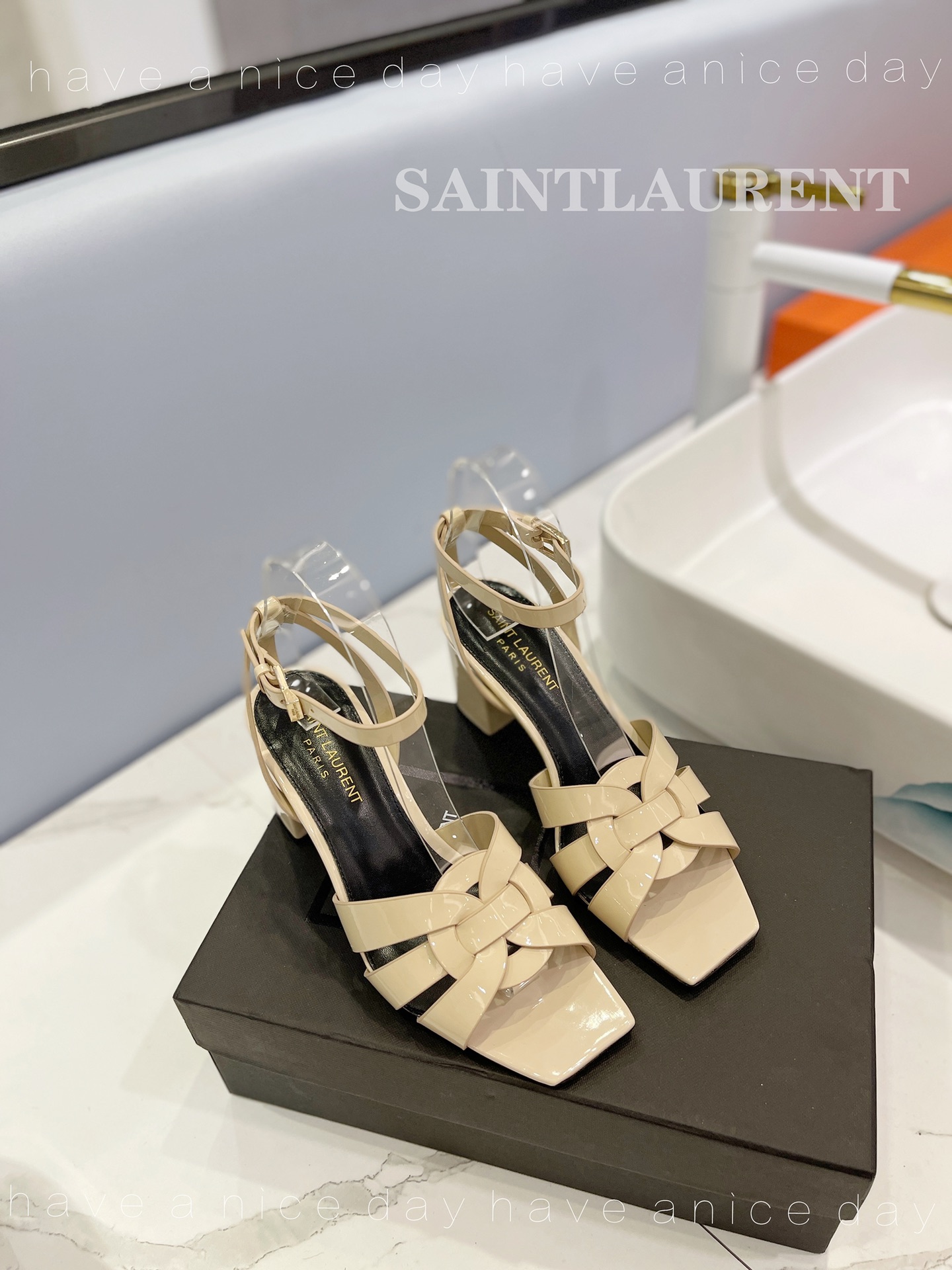 Y51 Heels Beige