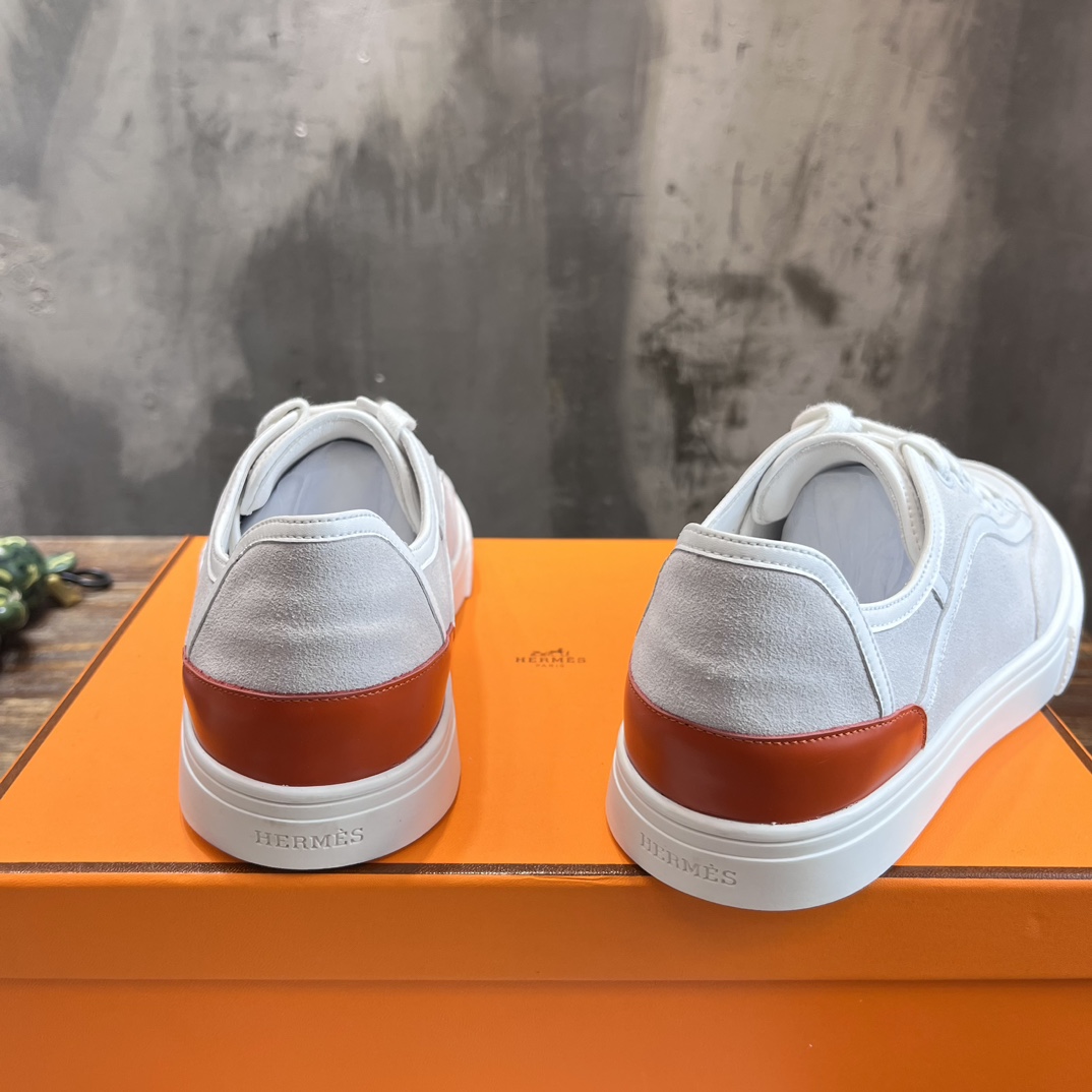 H**me5 Low-Top Sneakers White And Orange