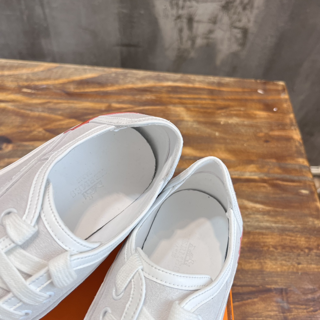 H**me5 Low-Top Sneakers White And Orange