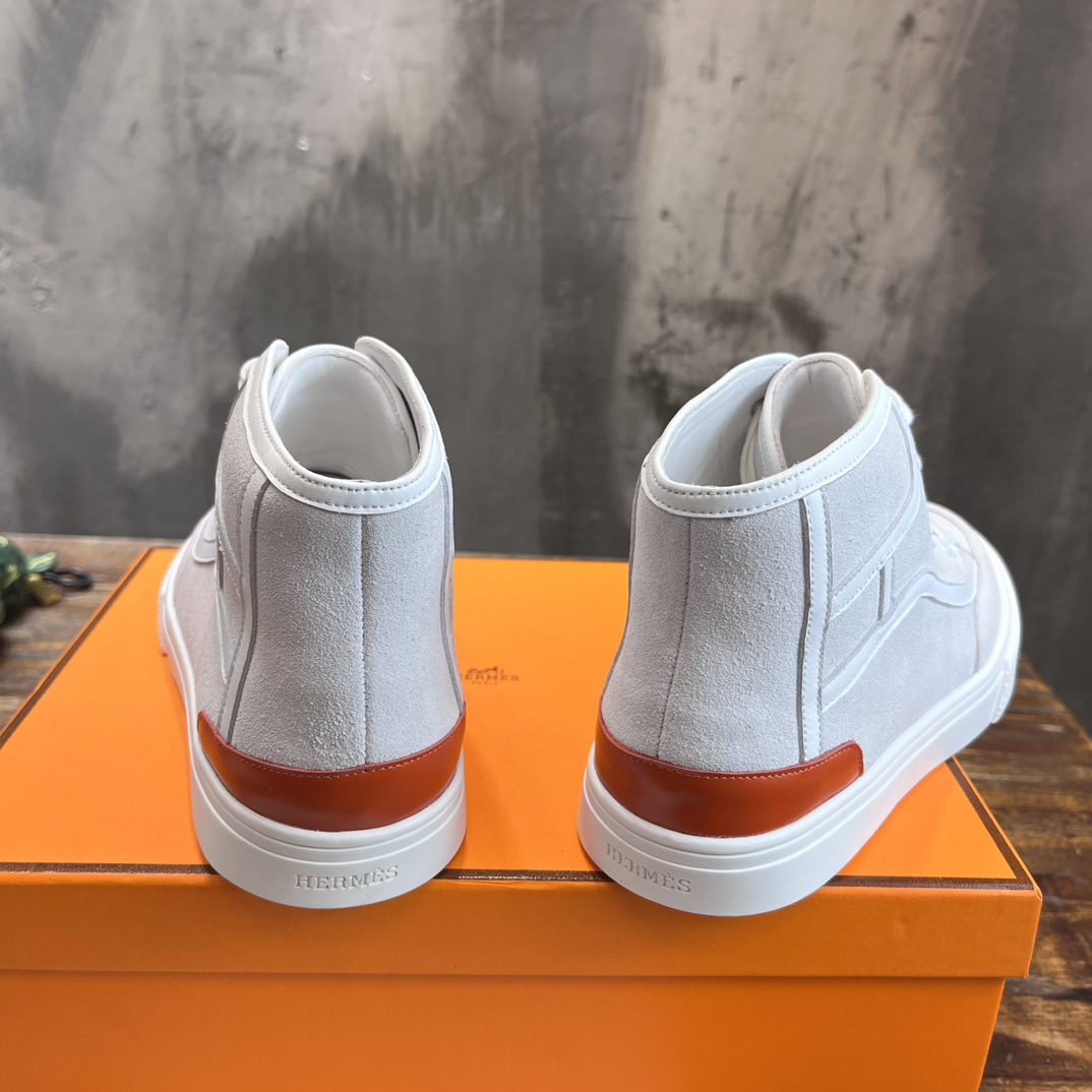 H**me5 High-Top Sneakers White And Orange