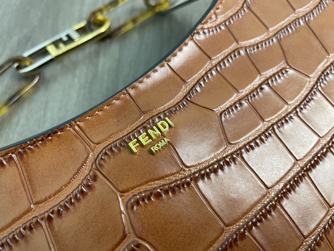 F**di O-Lock Swing Bags Green