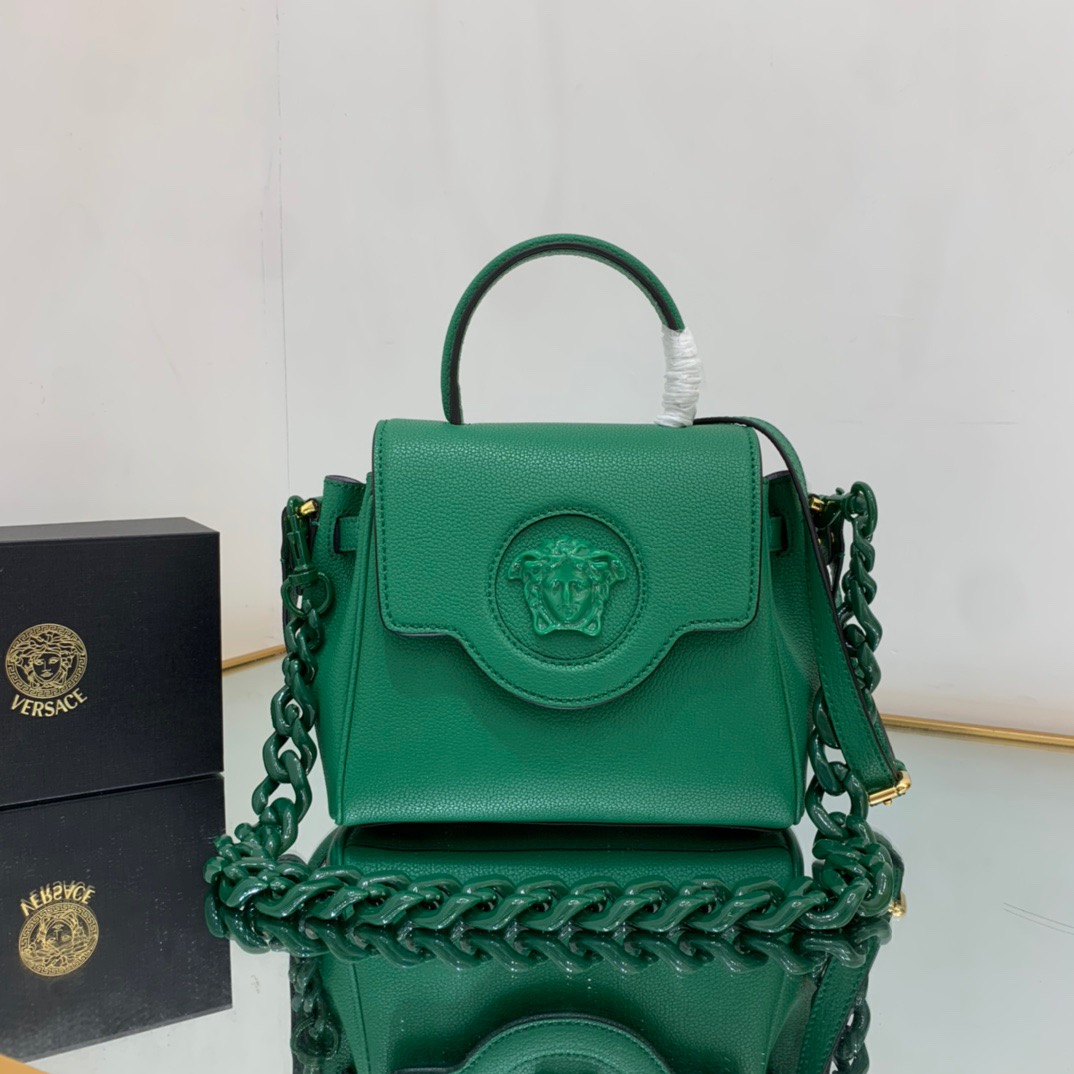 Versace Handbag Green 20cm