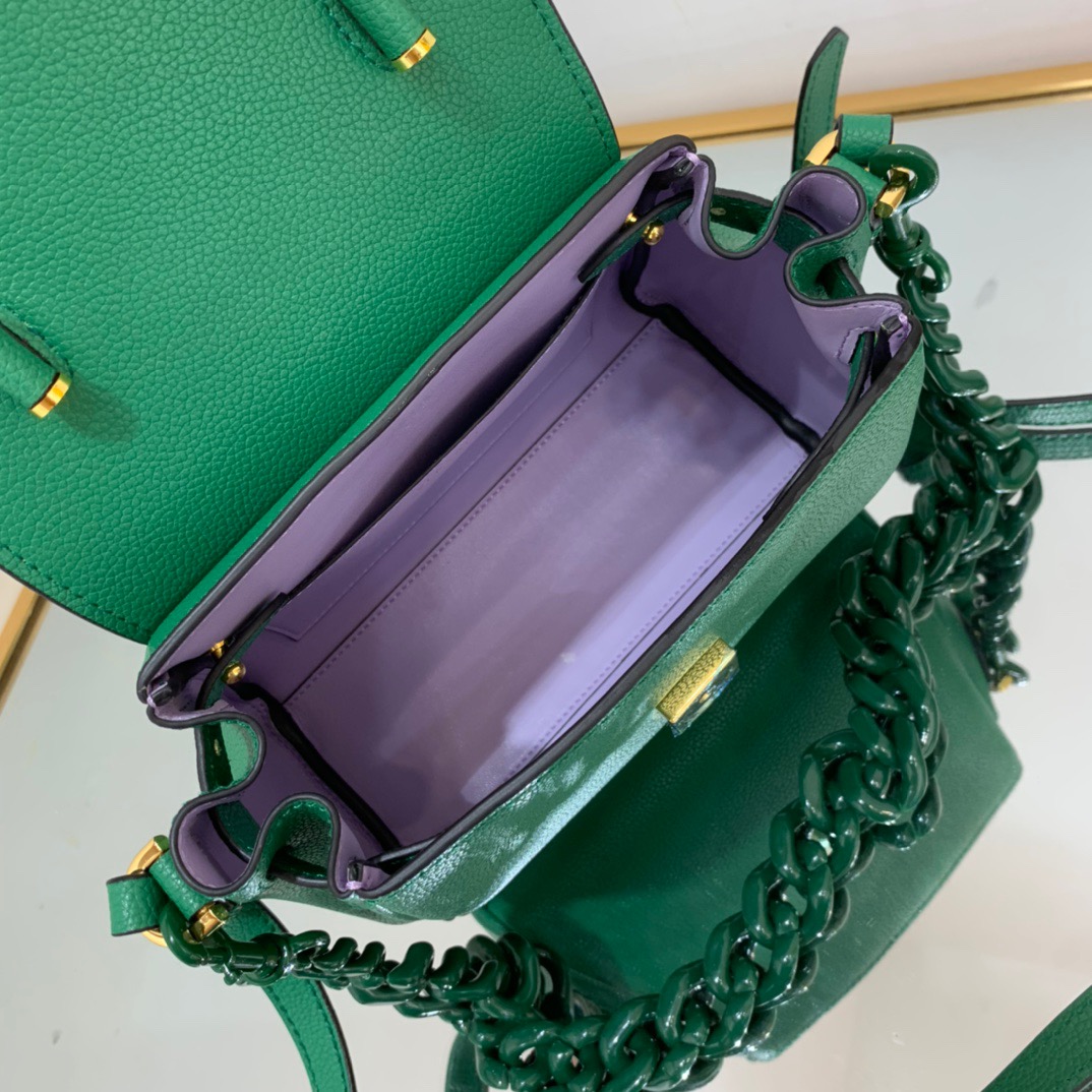 Versace Handbag Green 20cm