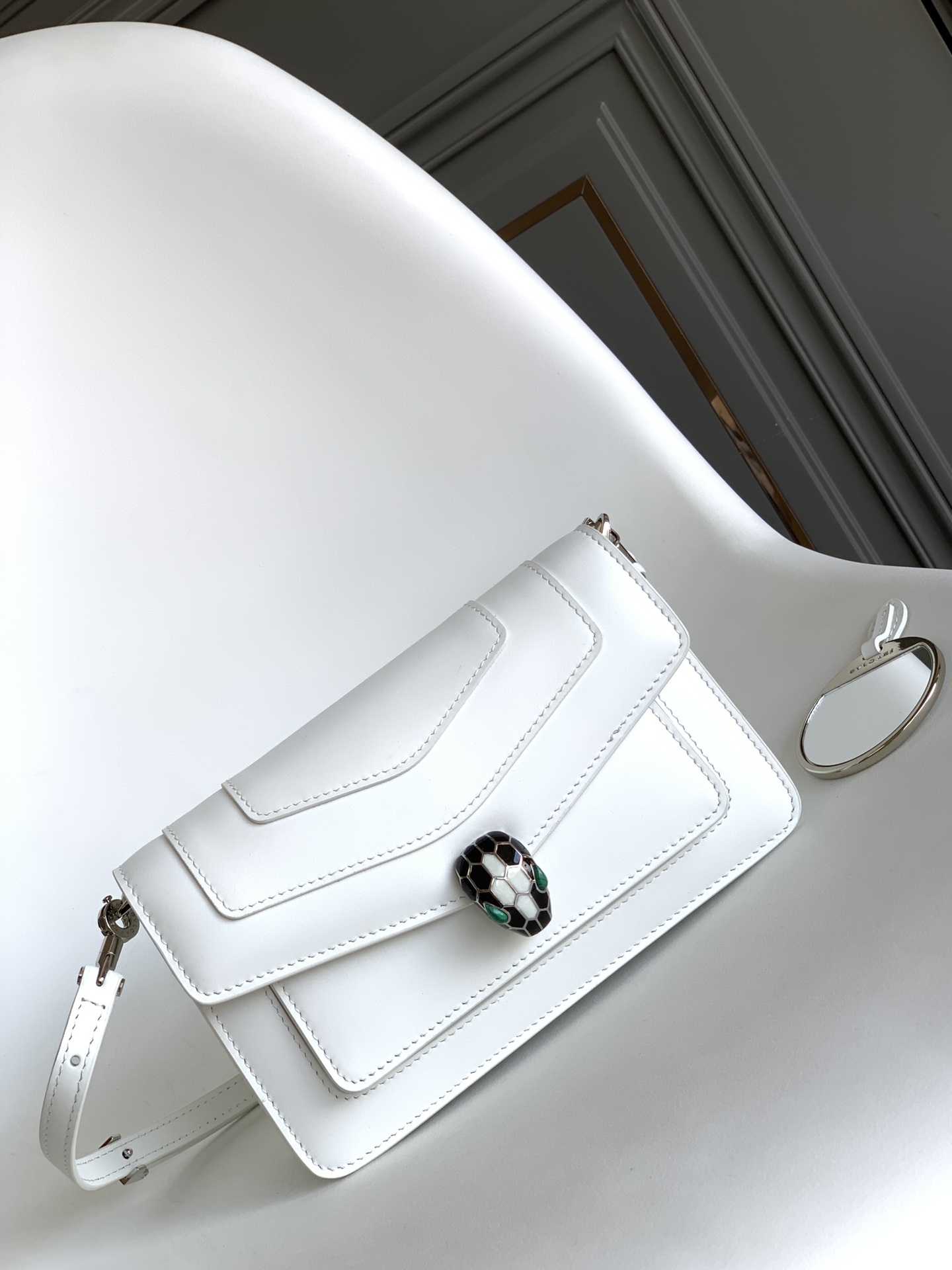 Bvlga Serpenti in Love Bag White