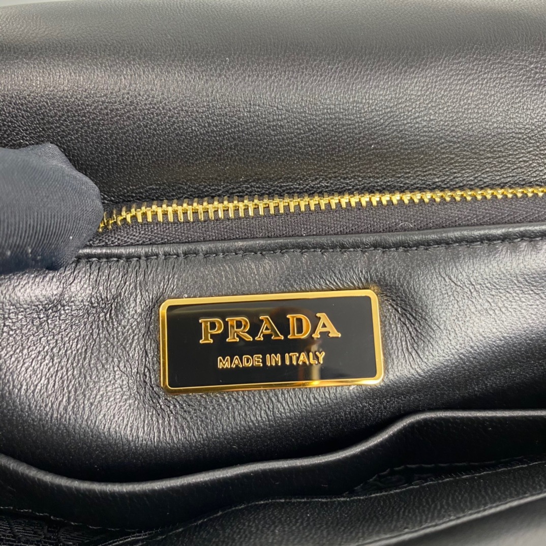Pra*a System Nappa Patchwork Shoulder Bag
