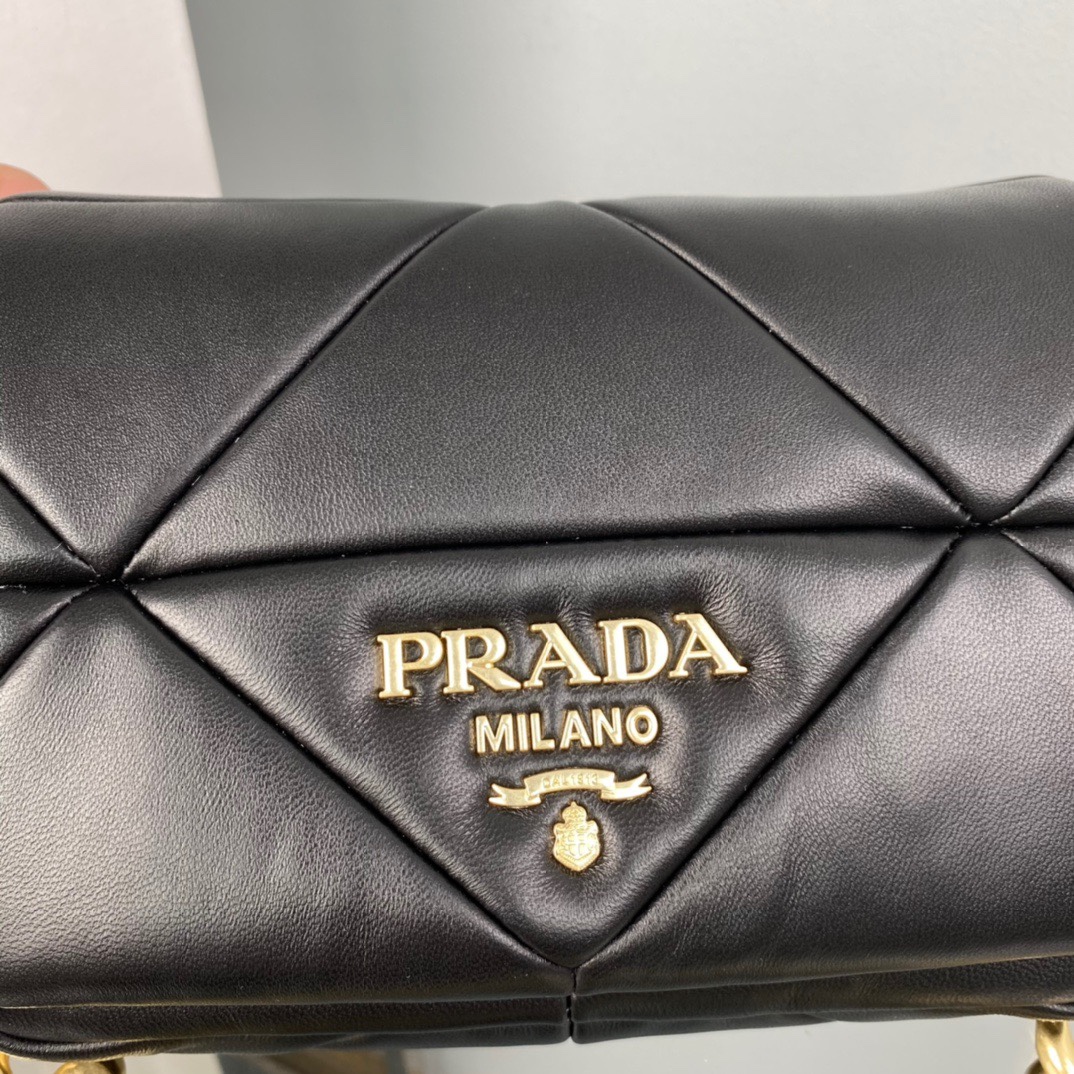Pra*a System Nappa Patchwork Shoulder Bag