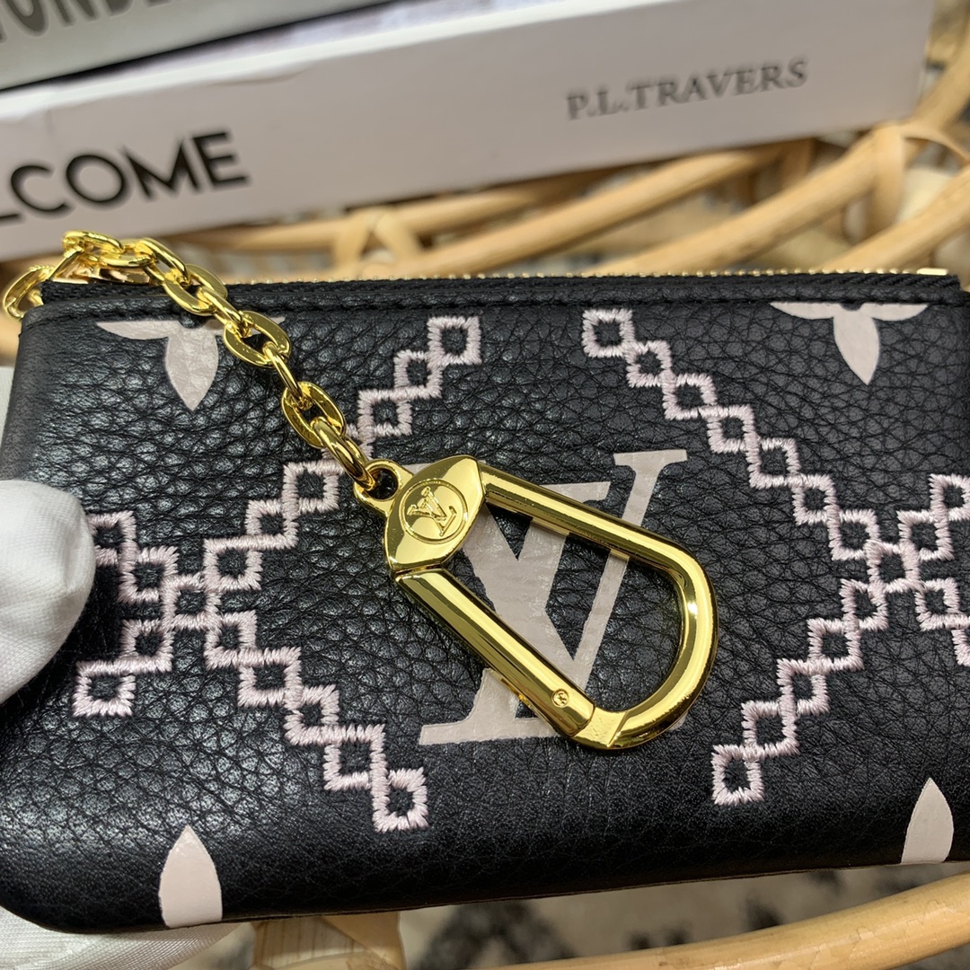 Bagsaaa L0vis Vvtt0n Key Pouch Monogram Empreinte Black - M81234 - 12 x 7 x 1.5 cm
