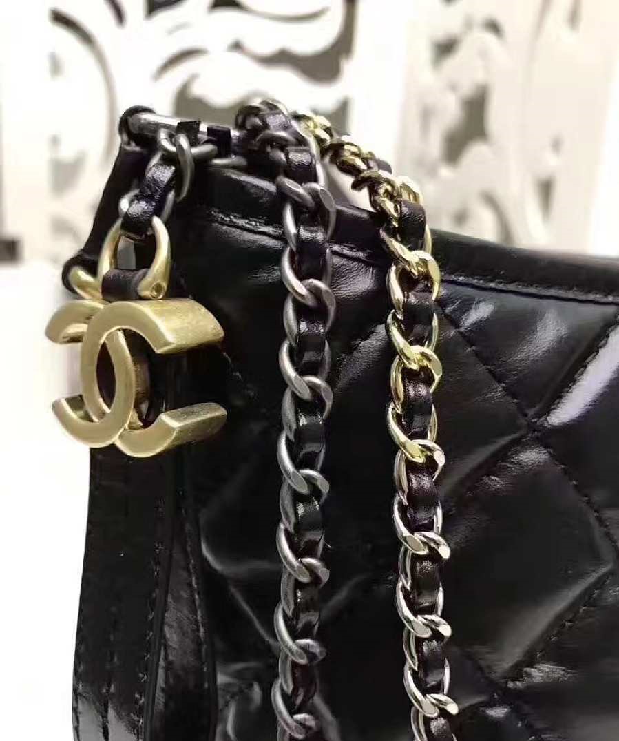 Bagsaaa Ch**el Black CC Gabrielle Medium Bag - 28×21×9 cm