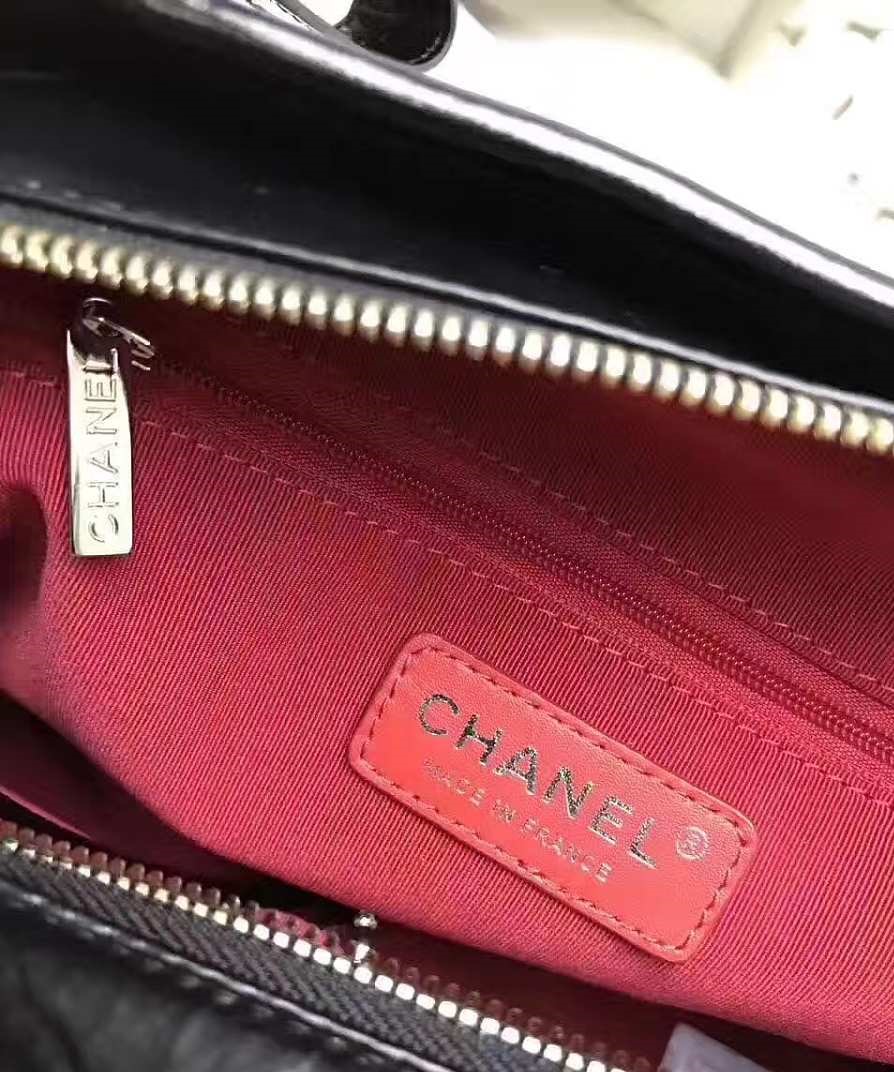 Bagsaaa Ch**el Black CC Gabrielle Medium Bag - 28×21×9 cm