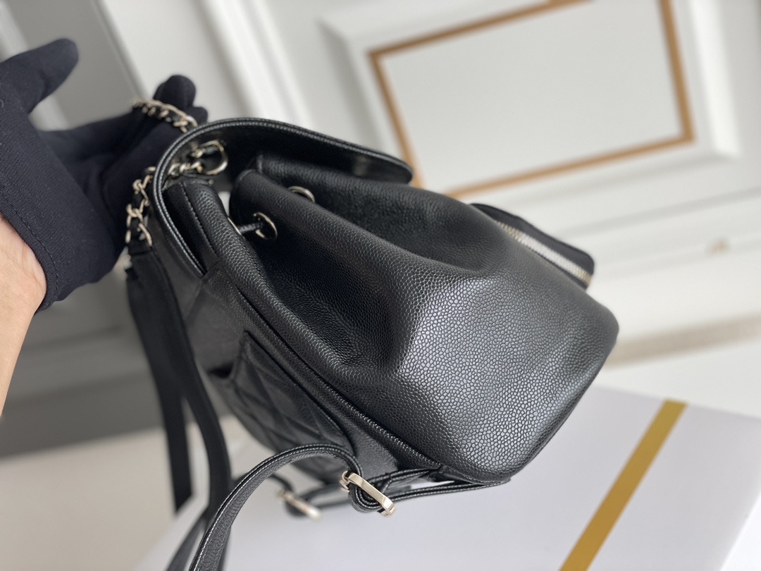 Bagsaaa Ch**el 22B Affinity Backpack Black - 18×18×11cm