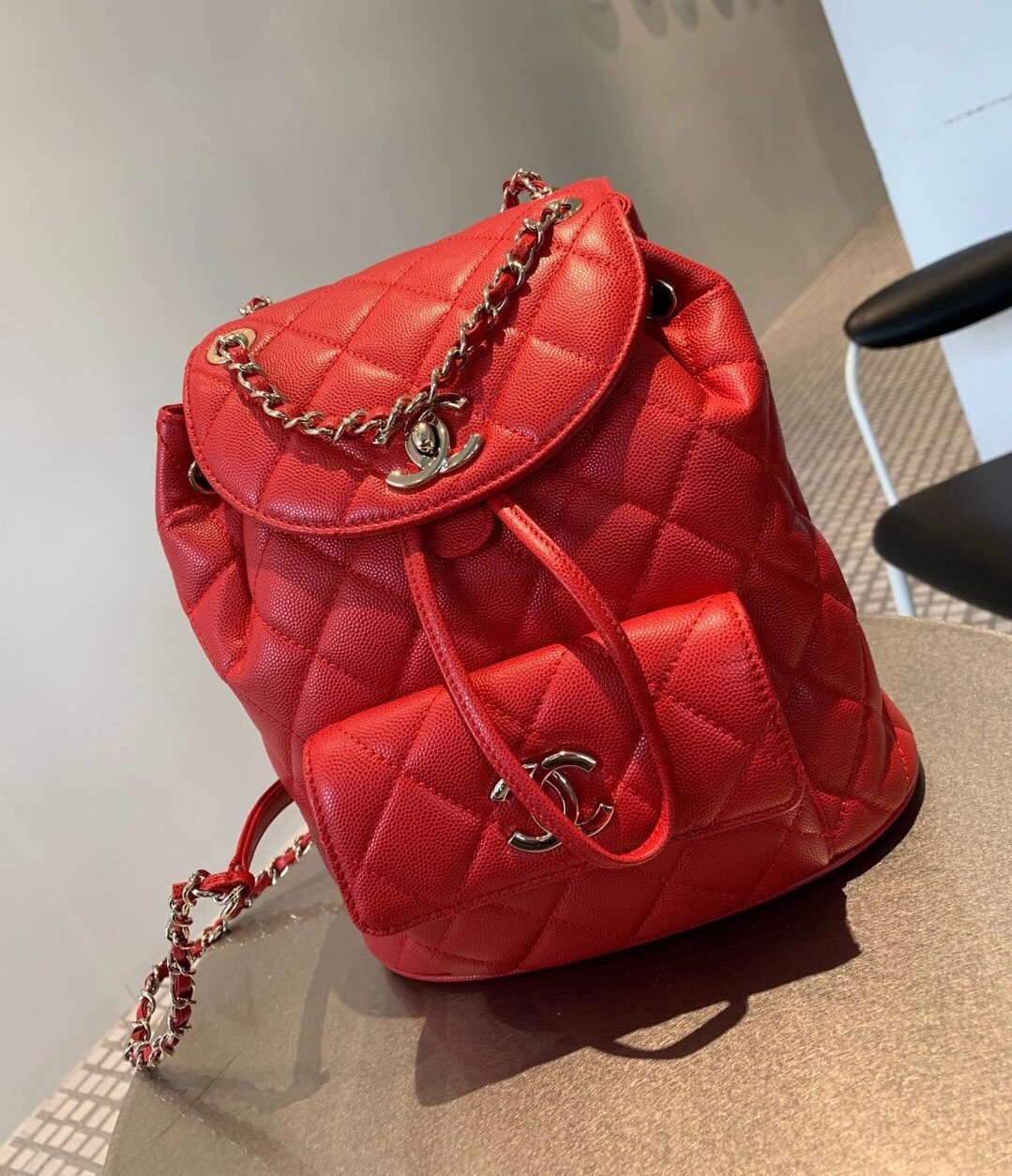 Bagsaaa Ch**el AS1371 Duma Backpack Red -21.5 x 24 x 12 cm