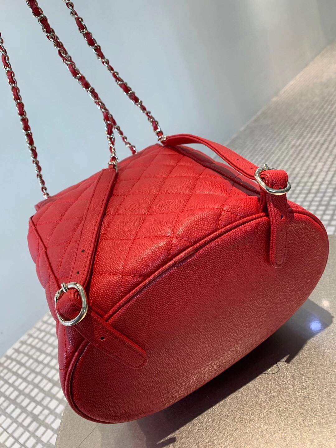 Bagsaaa Ch**el AS1371 Duma Backpack Red -21.5 x 24 x 12 cm