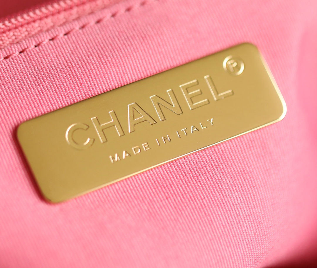 Bagsaaa Ch**el 19 Flap Bag Small Pink - 26x16x9cm