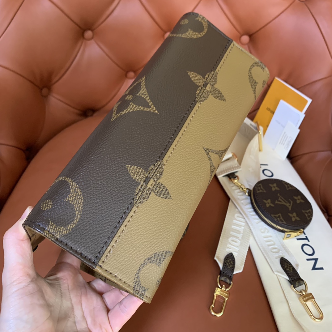 Bagsaaa L0vis Vvtt0n Onthego PM Monogram Reverse coated canvas - M46373 - 25 x 19 x 11.5 cm