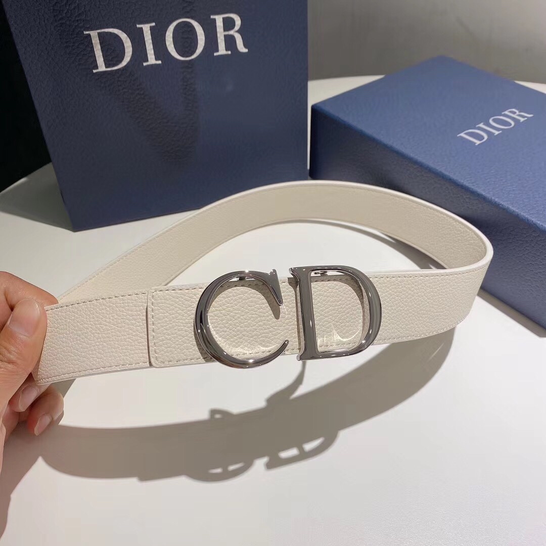 Bagsaaa D10r Reversible CD belt in white - 35mm