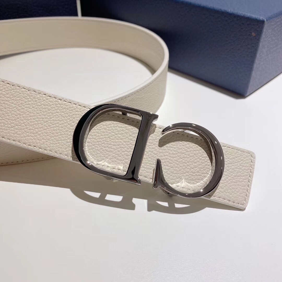 Bagsaaa D10r Reversible CD belt in white - 35mm