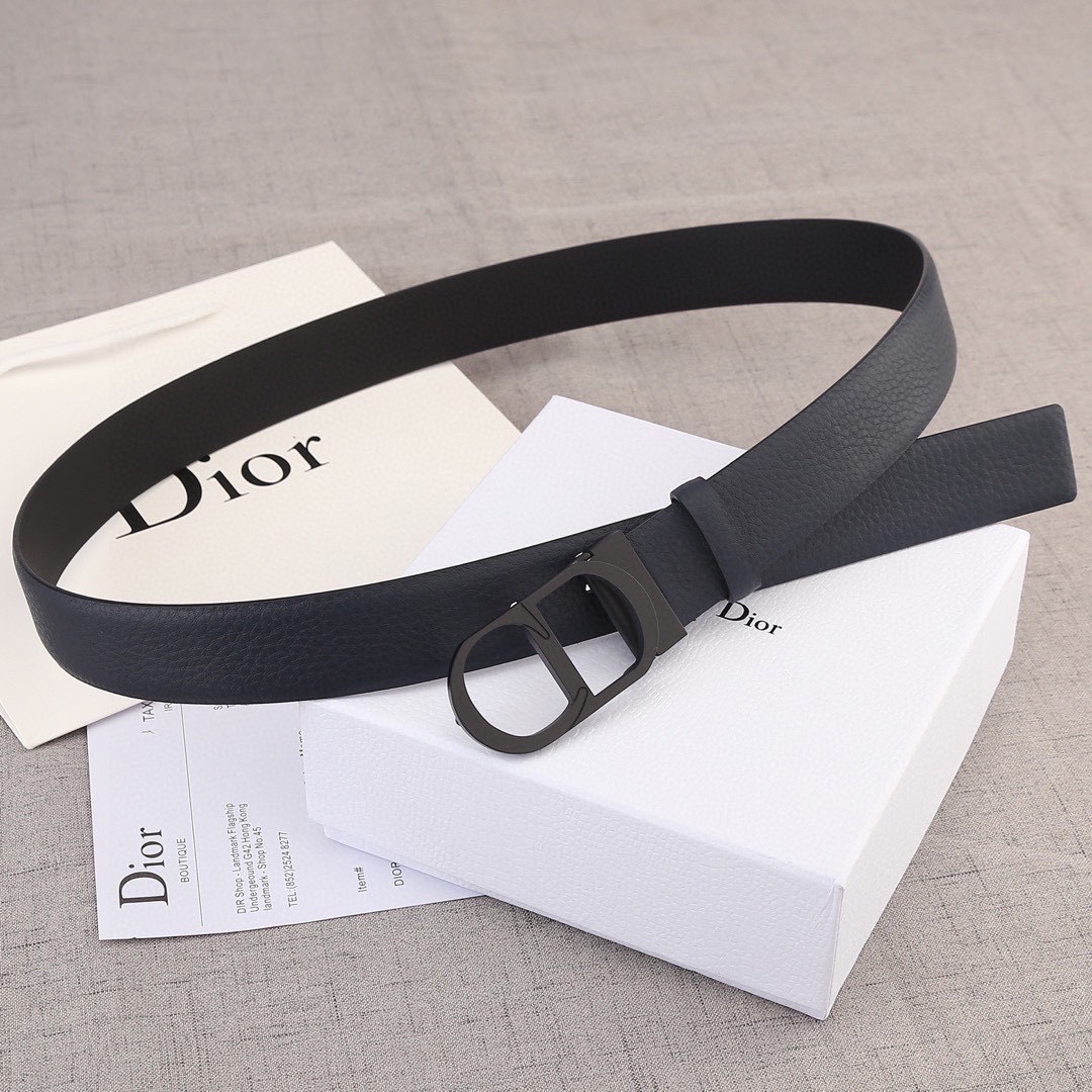 Bagsaaa D10r Belt Smooth Calfskin 3.5cm