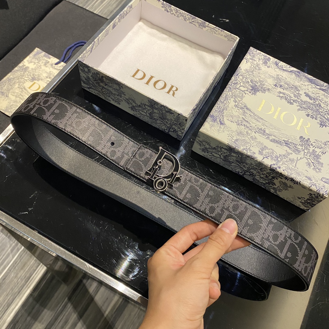 Bagsaaa D10r OBLIQUE REVERSIBLE BELT in black 34mm