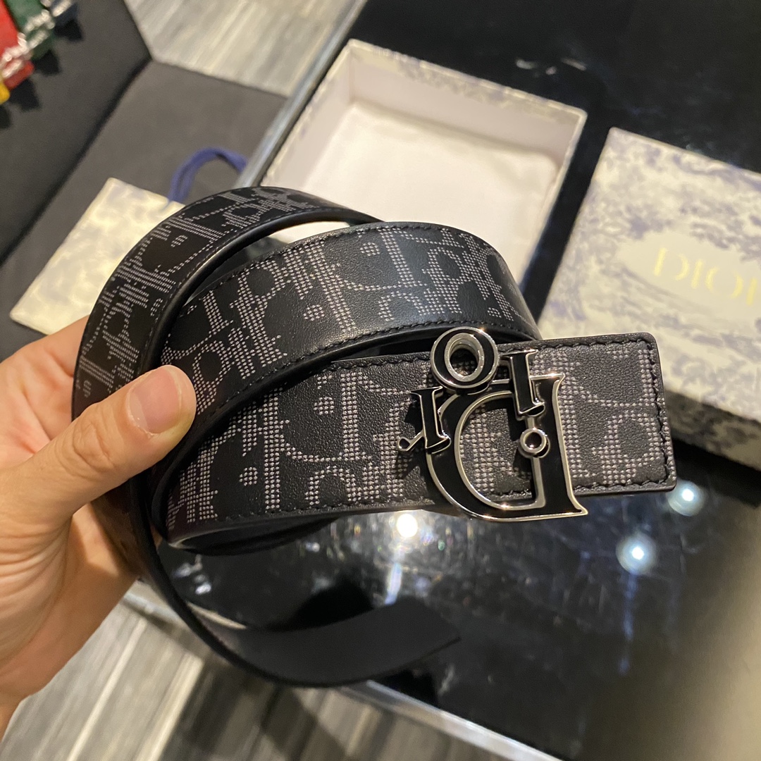 Bagsaaa D10r OBLIQUE REVERSIBLE BELT in black 34mm