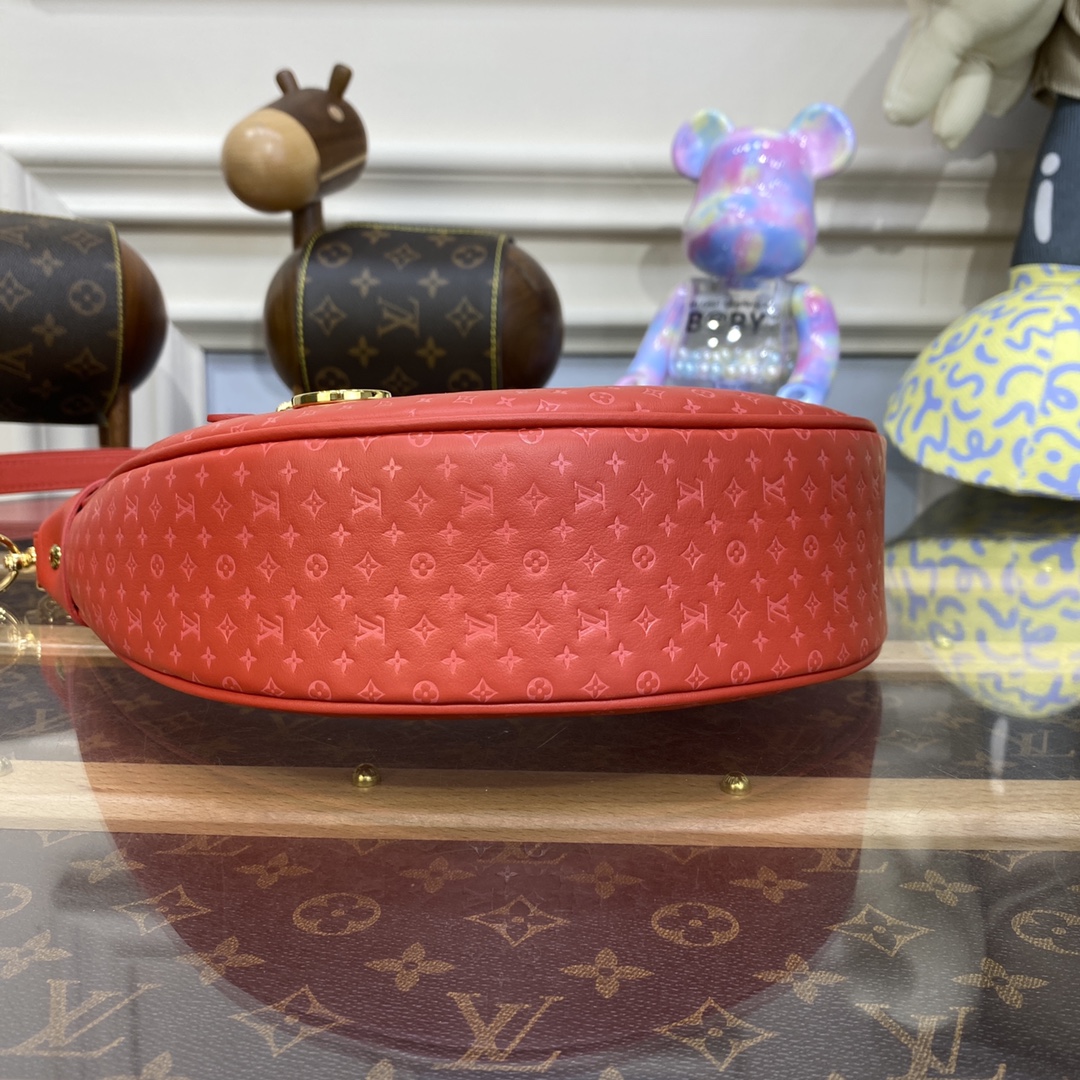 Bagsaaa L0vis Vvtt0n Loop H27 Calfskin Red - 23 x 13 x 6 cm