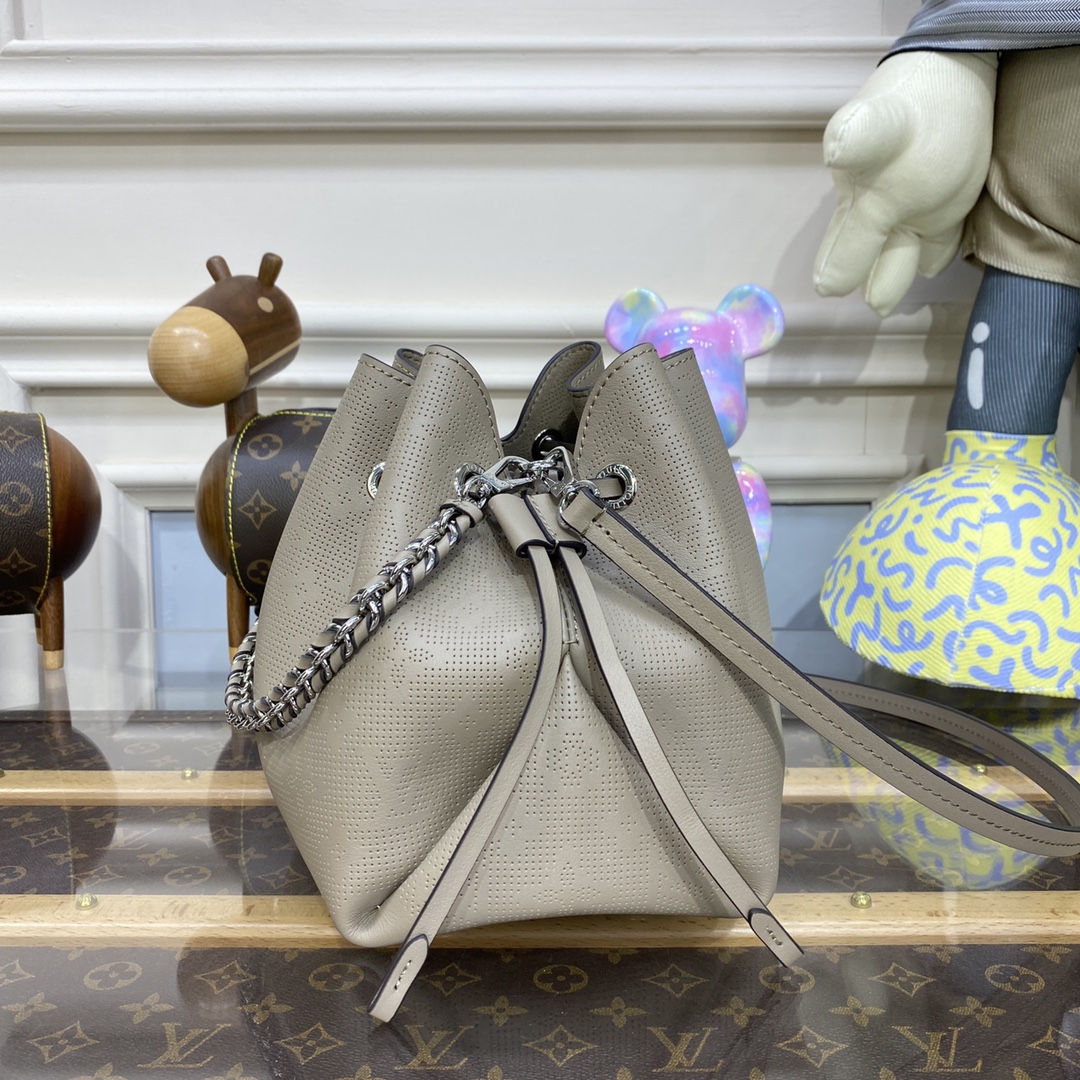 Bagsaaa L0vis Vvtt0n Bella Mahina Gray Gris Souris - 19 x 22 x 14 cm