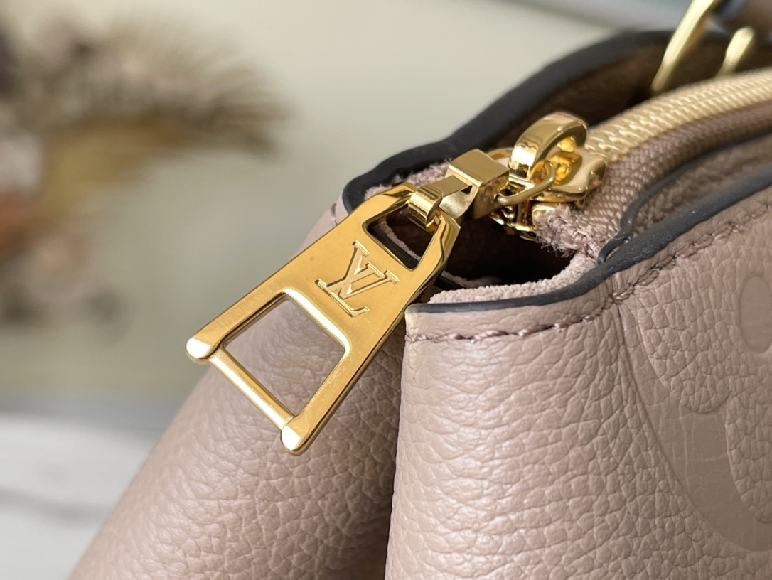 Bagsaaa L0vis Vvtt0n Petit Palais Tourterelle beige Monogram Empreinte embossed cowhide - 34×24×15cm