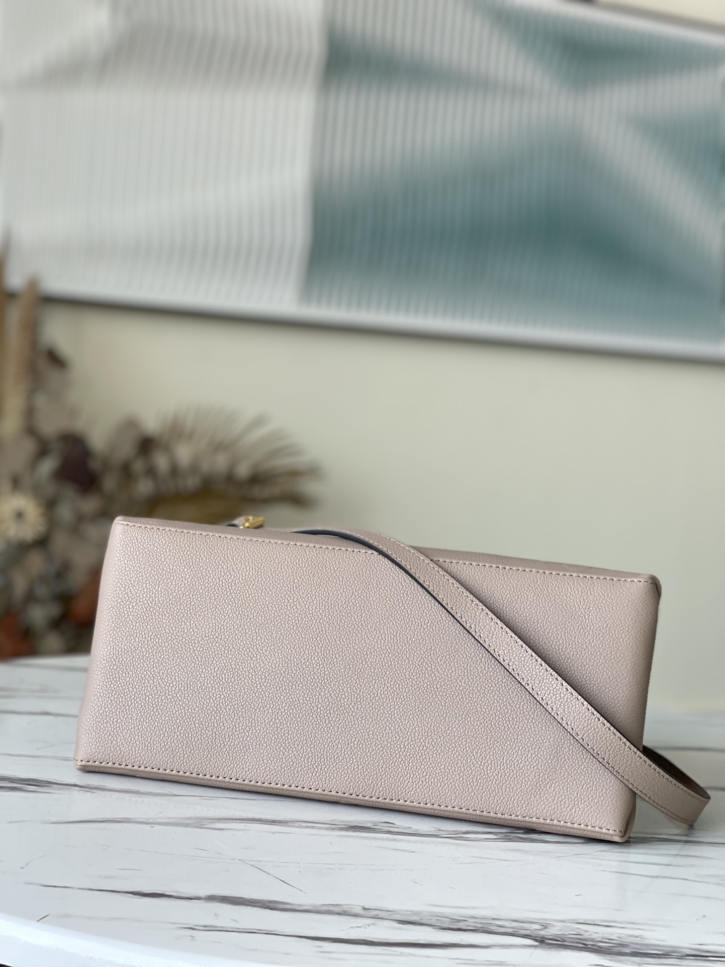Bagsaaa L0vis Vvtt0n Petit Palais Tourterelle beige Monogram Empreinte embossed cowhide - 34×24×15cm