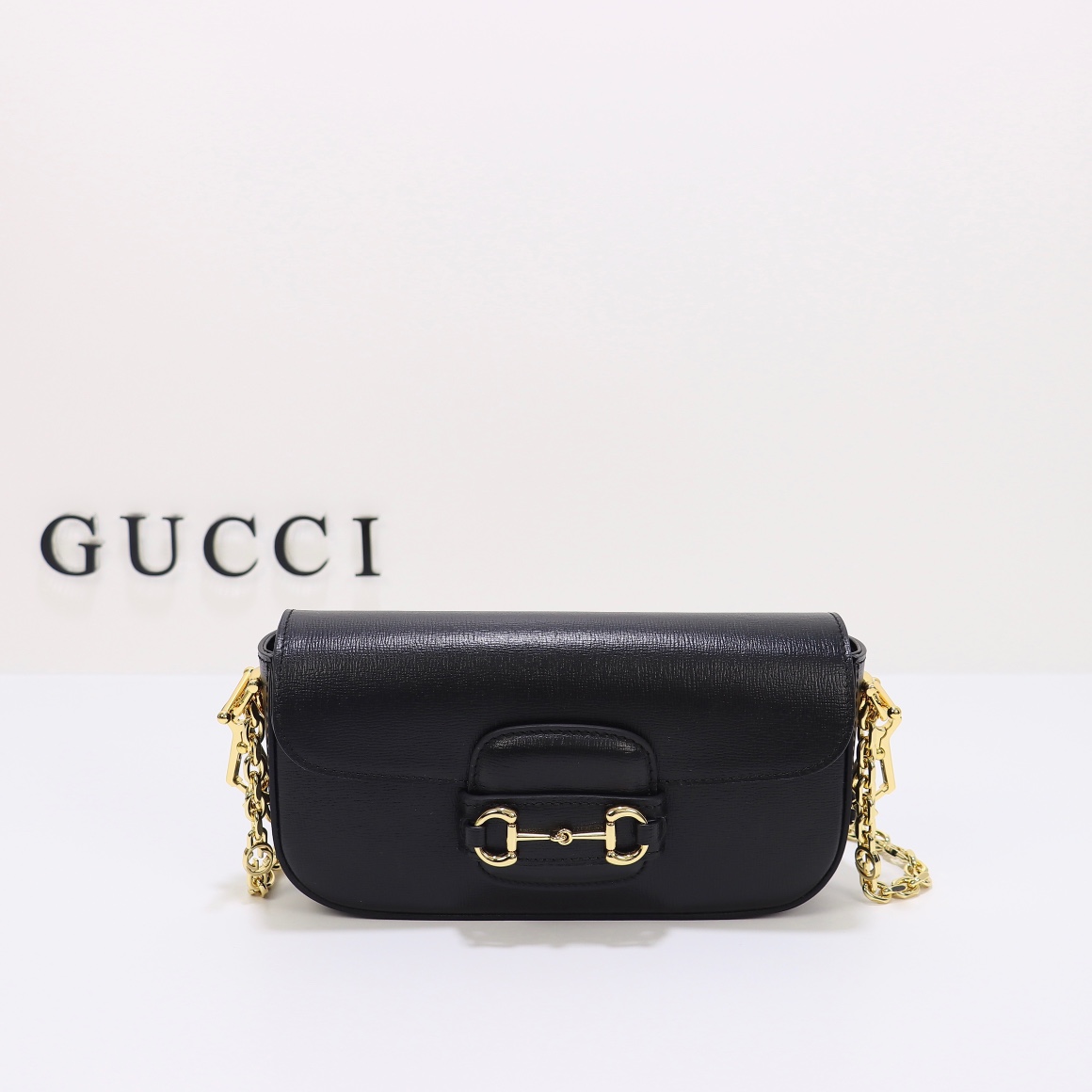 Bagsaaa Gvc*1 Horsebit 1955 Shoulder bag in black - W24cm x H13cm x D5.5cm