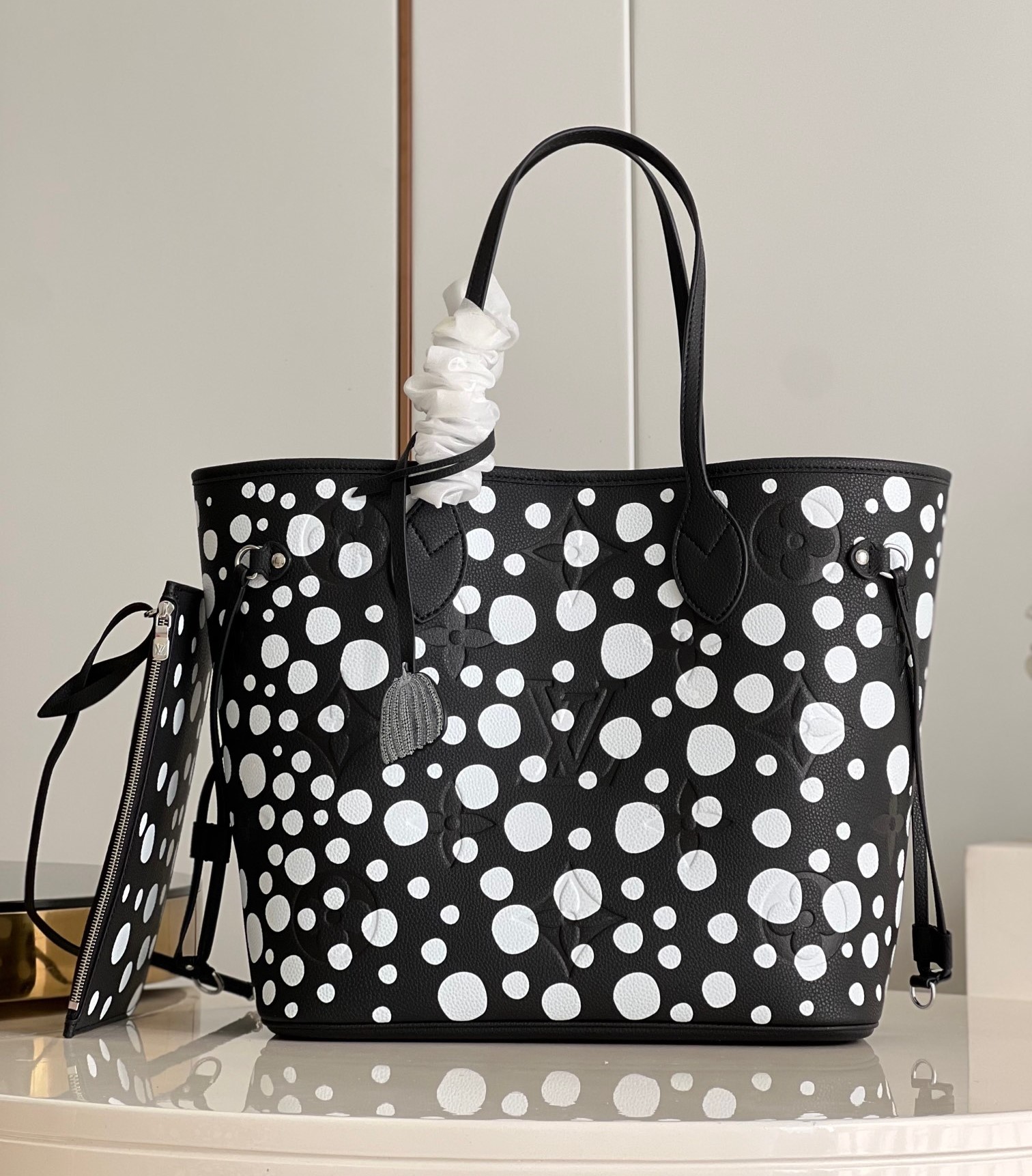 Bagsaaa L0vis Vuiton Neverfull YK MM Black - 31 x 28 x 14 cm