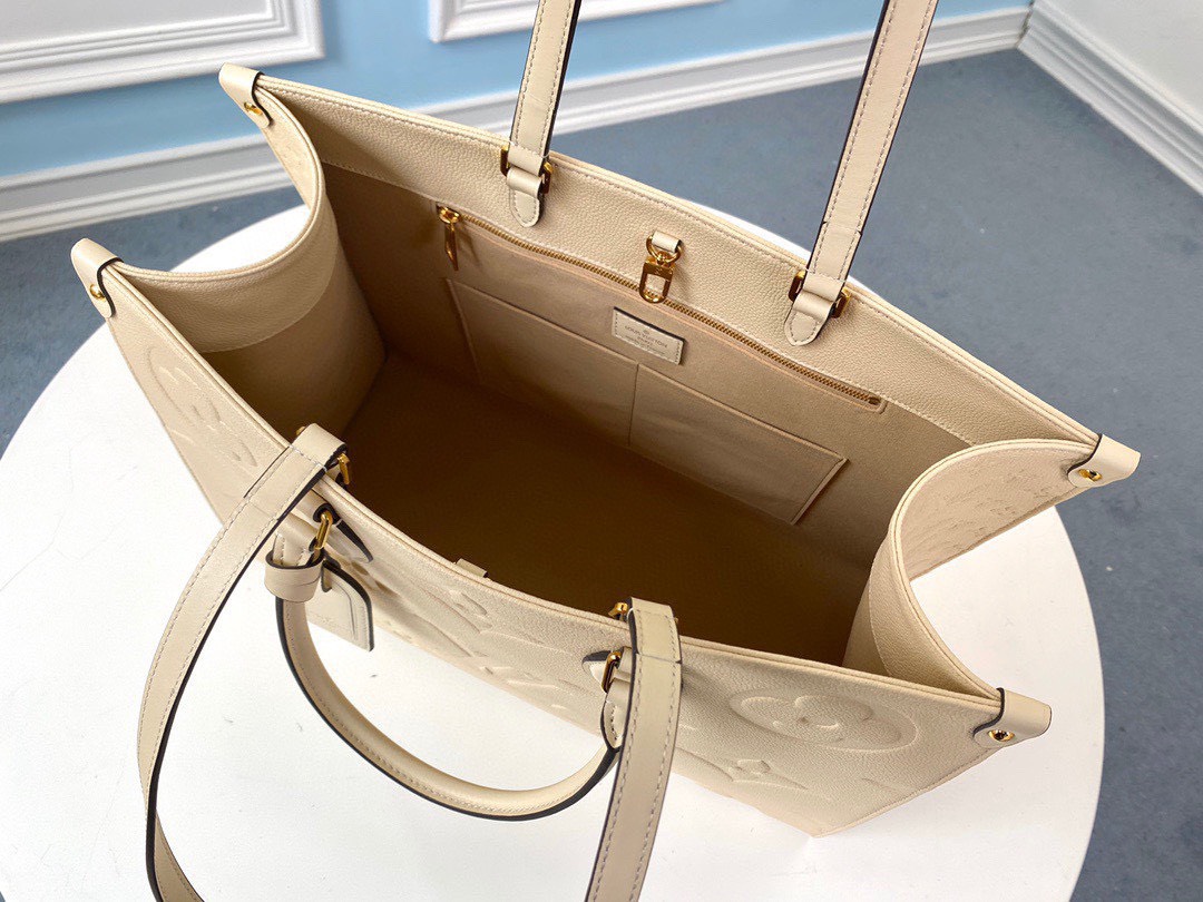 Bagsaaa L0vis Vvtt0n Onthego GM Cream Bag - 41x34x17cm