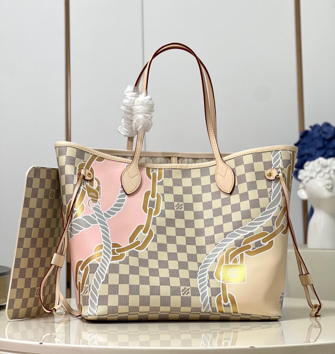 Bagsaaa L0vis Vvtt0n Neverfull MM Damier Azur coated canvas N40471 - 31 x 28 x 14 cm