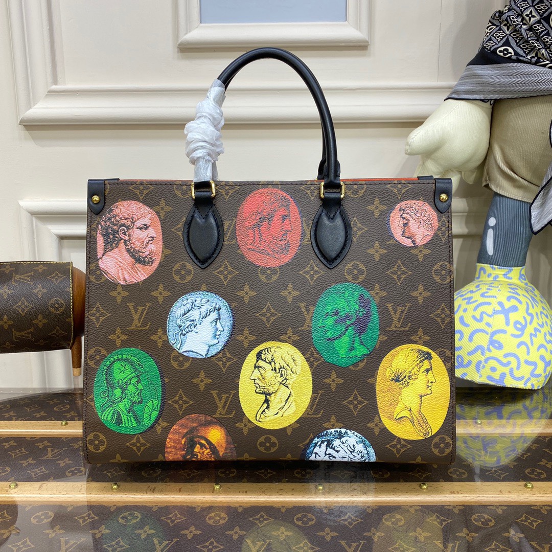 Bagsaaa L0vis Vvtt0n Onthego MM Fornasetti- 35 x 27 x 14 cm
