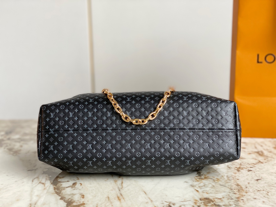 Bagsaaa L0vis Vvtt0n Black Calfskin Clutch Bag - 28 x 14 x 10 cm