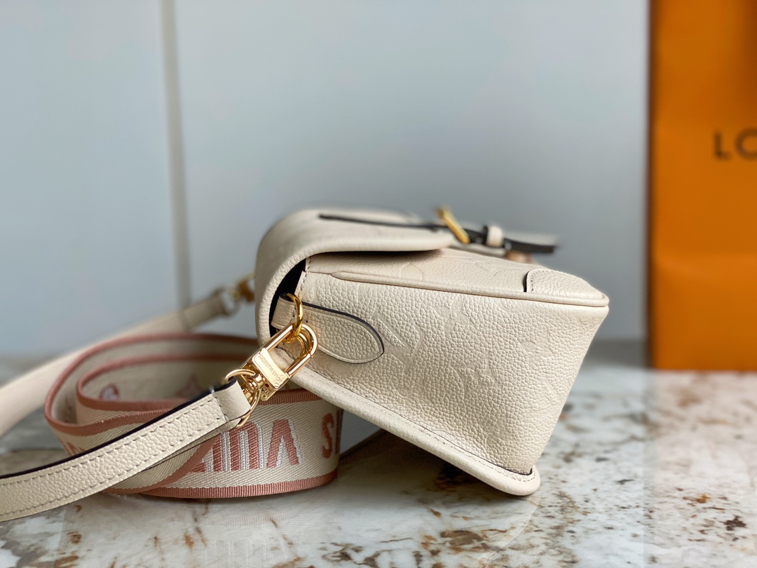 Bagsaaa L0vis Vvtt0n M46388 Diane Satchel Bag Cream - 24 x 16 x 8.5 cm