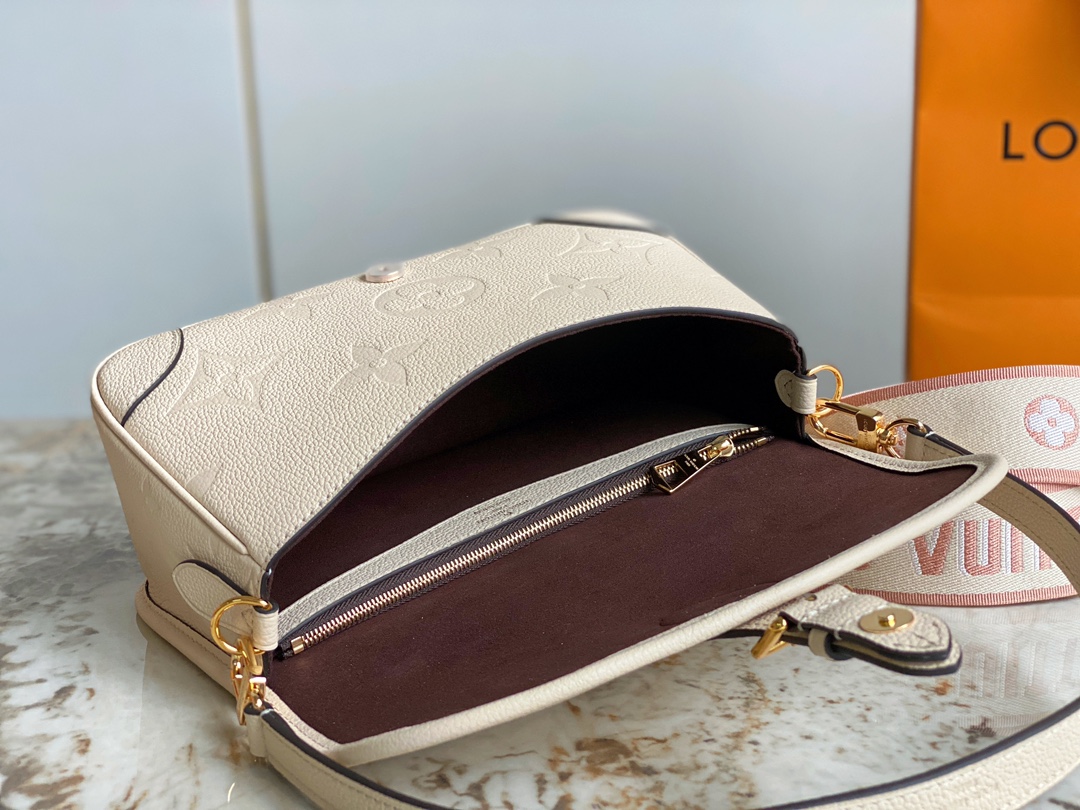 Bagsaaa L0vis Vvtt0n M46388 Diane Satchel Bag Cream - 24 x 16 x 8.5 cm