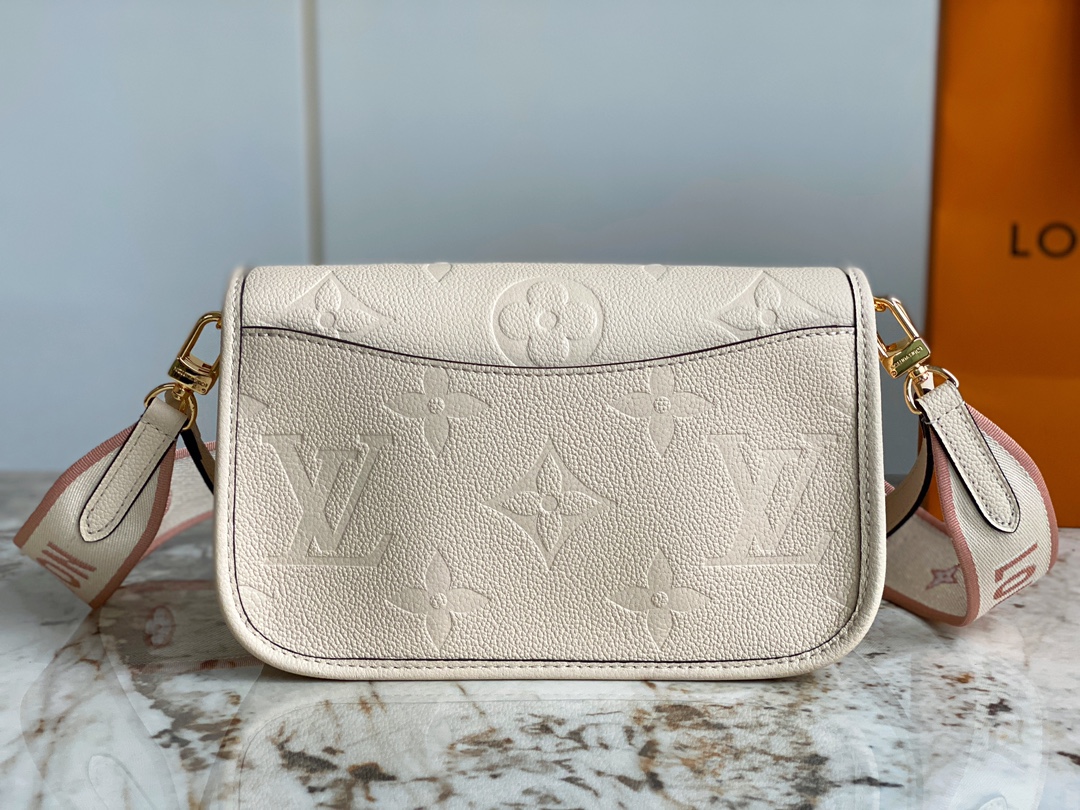 Bagsaaa L0vis Vvtt0n M46388 Diane Satchel Bag Cream - 24 x 16 x 8.5 cm