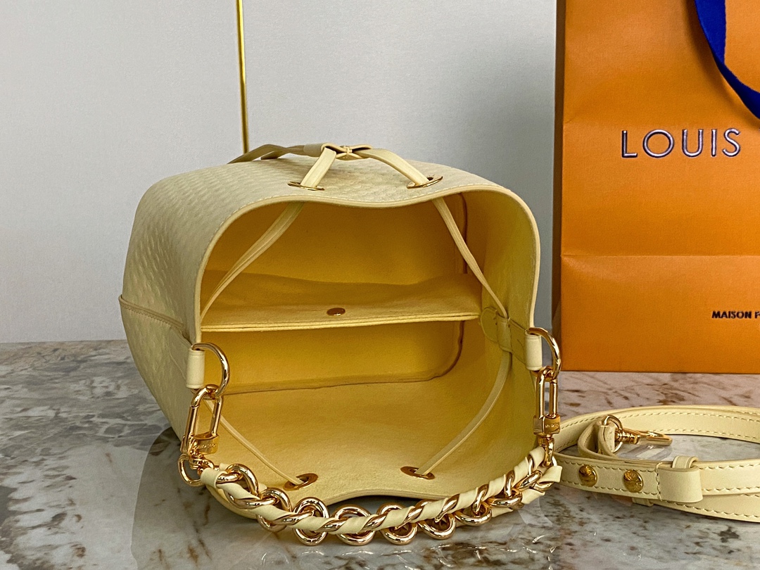 Bagsaaa L0vis Vvtt0n Neonoe BB Yellow Calfskin - 20 x 20 x 13 cm