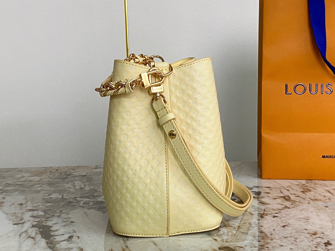 Bagsaaa L0vis Vvtt0n Neonoe BB Yellow Calfskin - 20 x 20 x 13 cm