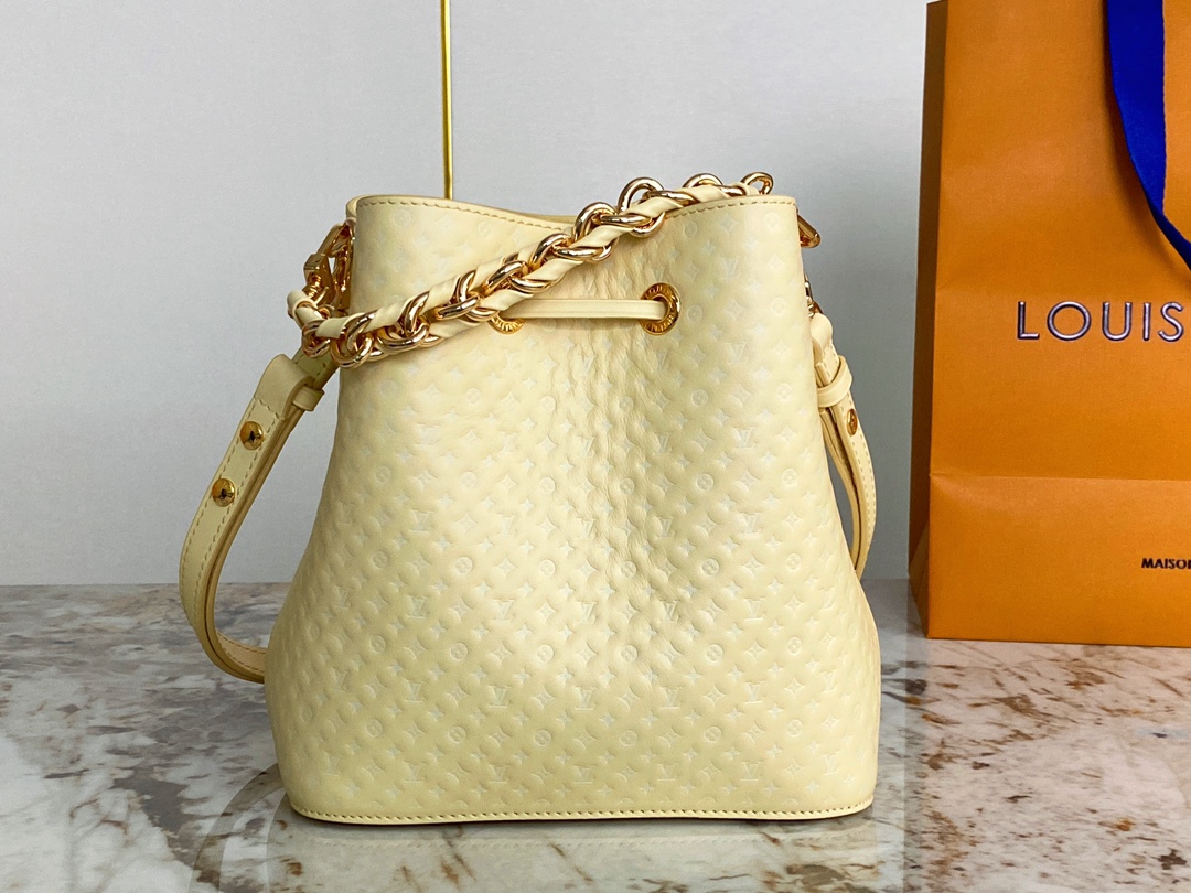 Bagsaaa L0vis Vvtt0n Neonoe BB Yellow Calfskin - 20 x 20 x 13 cm