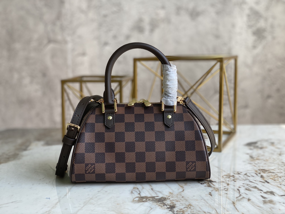 Bagsaaa L0vis Vvtt0n Mini Boston Damier - 23x14x13cm
