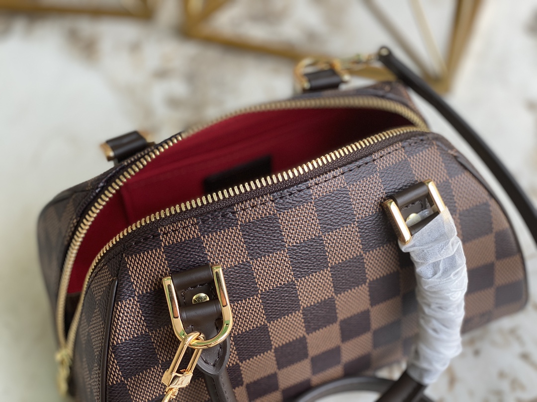Bagsaaa L0vis Vvtt0n Mini Boston Damier - 23x14x13cm