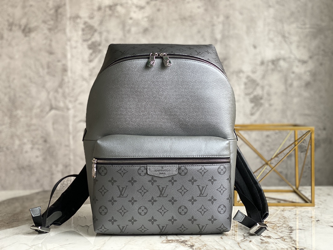 Bagsaaa L0vis Vvtt0n Discovery Backpack Grey Leather - 37 x 40 x 20