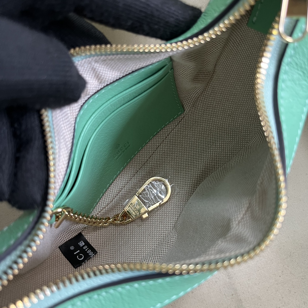Bagsaaa Gvc*1 Ophidia Mini Jumbo GG shoulder bag green - 19x9.5x5cm